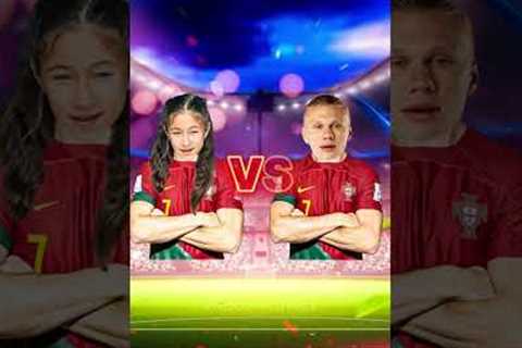 Delfina Suarez vs World Cup Winners 🏆🥶🥵 (Ronaldo Jr, Haaland, IShowSpeed, Ronaldo, Mbappe)⚽🤩🥇