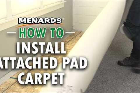 How To Install Attached Pad Carpet | Menards