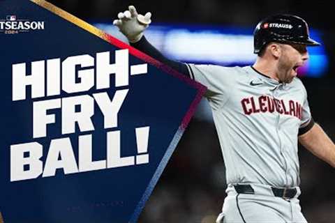 Two-run SMASH for David Fry! The Guardians TAKE THE LEAD in a MUST-WIN Postseason game 🍟