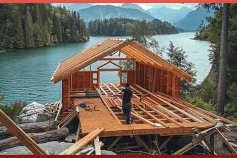 Man Spends 1.5 YEARS Building Amazing River CABIN | Start to Finish by @DmitryLukinDIY