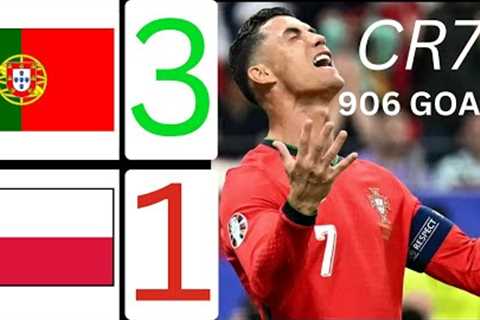 Portugal 3-1 Poland | highlights Cristiano Ronaldo 906th GOAL