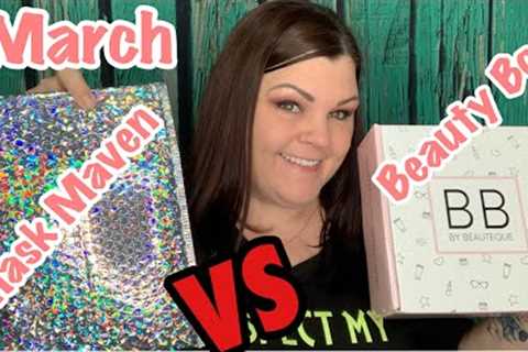 Beauteque Monthly Beauty Box VS Mask Maven //  March 2020 Unboxing
