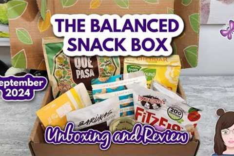 September 2024 BALANCED SNACK BOX!  Healthy Snacks Delivered To Your Door! Coupon Code!
