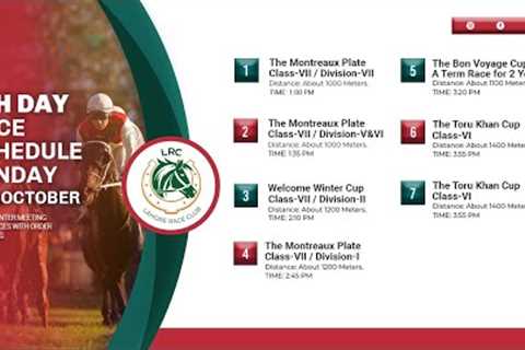 LRC Live  - 7th Day Lahore Winter Meeting 2024-2025 | October  13th, 2024 #horse #race #horseracing