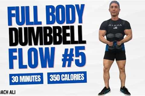 FLOW No.5 - Full Body Dumbbell Workout At Home With Coach Ali