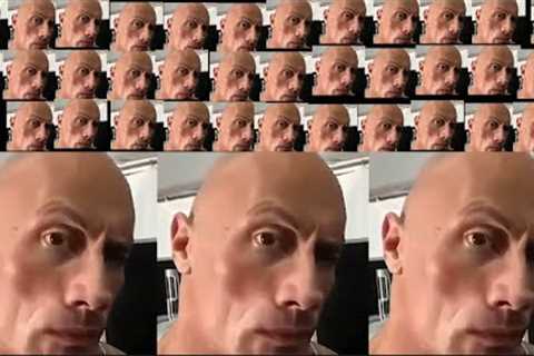 the rock eyebrow raise but it multiplies every second ￼