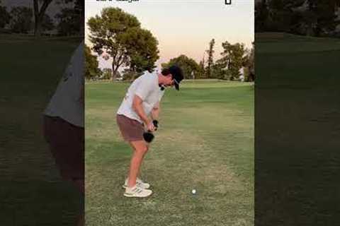 Hole 11 Of BREAKING 90 WITH ONE GOLF CLUB!!