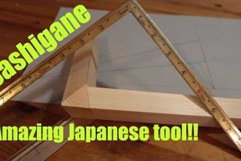 How to use a Sashigane (Japanese carpenter's square)!! Circumference, compound angles!!