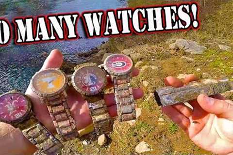 So much Jewelry and Watches Found Underwater Scuba Diving!