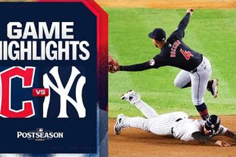 Guardians vs. Yankees ALCS Game 1 Highlights (10/14/24) | MLB Highlights