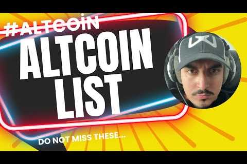 ALTCOINS TO HUNT BEFORE THE BULL 2025... [LIST OF ALTCOINS]