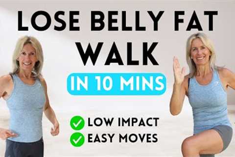 Walking Workout To Lose Belly Fat For Older Ladies | Home Workout & Easy Moves