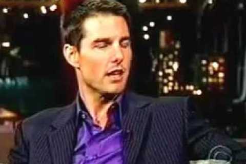Tom Cruise goes crazy live on Letterman