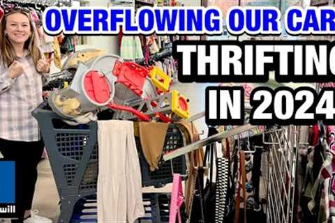 I’M BACK! WITH A FULL CART! THRIFTING IN GOODWILL TODAY! THRIFT WITH ME & MEGA THRIFT SHOPPING..