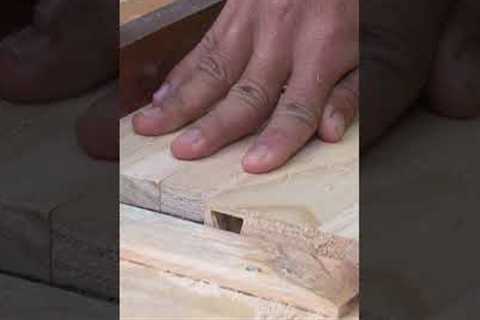 Incredible Carpentry Technique to Make a Box Without Using Nails! Just Wood #shorts