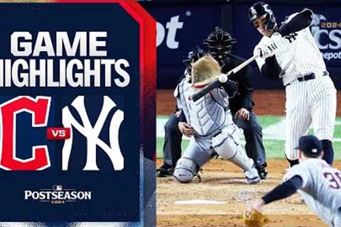 Guardians vs. Yankees ALCS Game 2 Highlights (10/15/24) | MLB Highlights