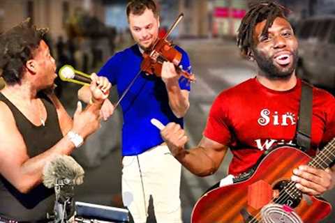 Street Rapper SHOCKED when Violinist Interrupts