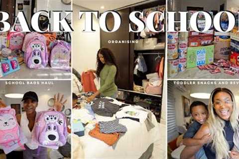 Back to School Chaos? School Supplies Haul | Organizing School Outfits | Grocery Shopping | Mom of 2