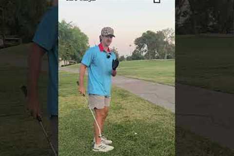 Hole 15 Of BREAKING 90 WITH ONE GOLF CLUB!!