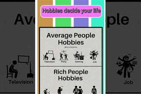 Rich people and Average people Hobbies. #Rich #Poor #Hobbies #Daily routine #Practice #Shorts #Trand