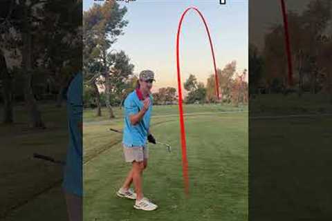 Hole 16 Of BREAKING 90 WITH ONE GOLF CLUB!!