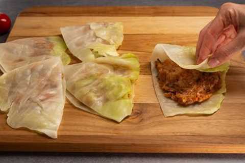 The Best Recipe for Chinese cabbage rolls in batter! Simple, easy, and delicious Cabbage Recipe!