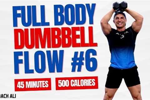 FLOW No.6 - Full Body Dumbbell Workout At Home With Coach Ali