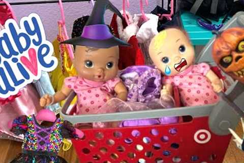 BABY ALIVE Newborn girls Shopping for Halloween costumes 🎃