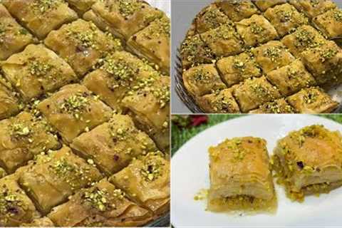 Famous Middle Eastern Dessert-Nutty Turkish Baklava With Home Made phyllo Sheet | Baklava Recipe