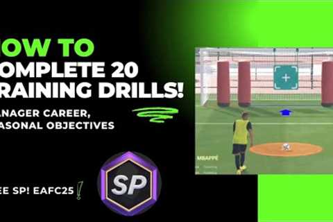 How to COMPLETE 20 TRAINING DRILLS! Manager Career Seasonal Objectives! EA FC 25 SP