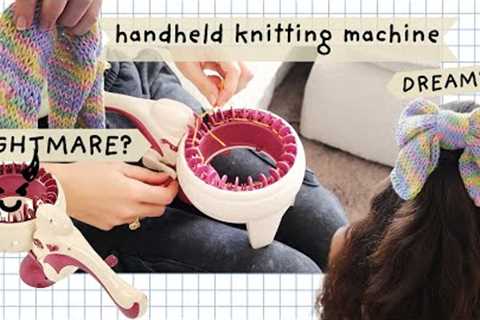I Battled This $30 Strange Knitting Machine... One Of Us Broke (you'll never guess who)