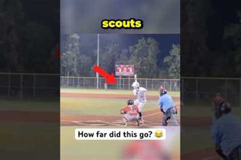 Kid hits home run in front of college scouts 🤯