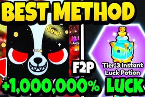 (F2P) BEST METHOD TO GET MAX LUCK🍀& OP PETS IN PETS GO!! - INSANE LUCK!!