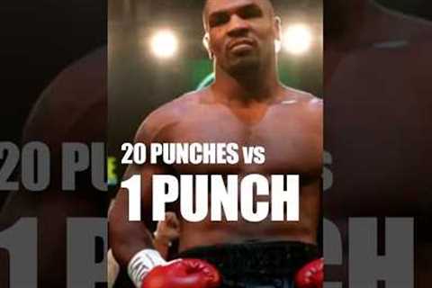 20 punches vs 1 punch knockout by Mike Tyson #boxing #miketyson #knockout #jakepaul