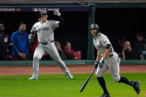 POSTSEASON GIANCARLO!! Stanton delivers a 3-run homer in ALCS Game 4!