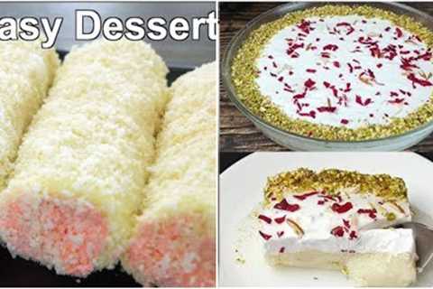 5 Mins 2 Easy Dessert recipes | No Bake, No Egg, Easy and Quick Recipes | Desset Recipe | Fine chefs