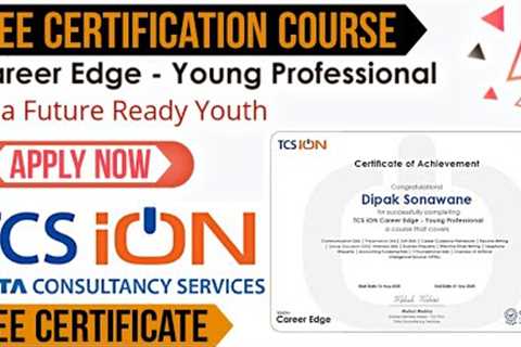 TCS iON Career Edge Young Professional | Free Certificate Course from TCS 🔥 | Job Oriented Course