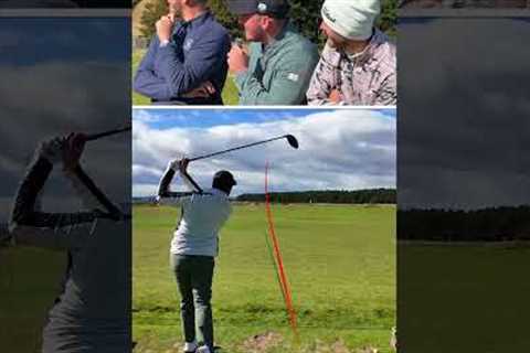 I have to pause at the top of my swing... they call the shot!
