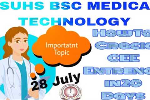 Important Chapter For Bsc Medical Technology (SSUHS)#ssuhs