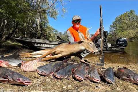 3 Days Hunting and Fishing in the Swamp (Cast Blast Catch &amp; Cook)