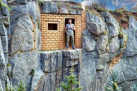 Survival Alone - Build A Shelter On  High Cliff, An Underfloor Heating System, Eel Traps And Cooking