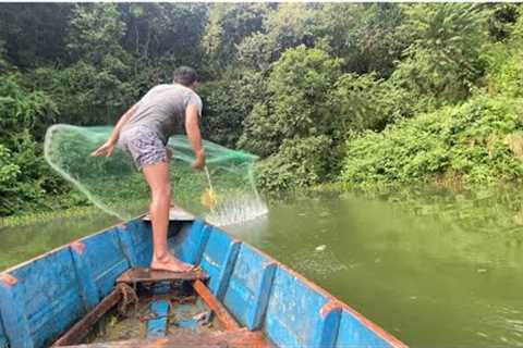 cast net fishing /traditional fishing/tilapia fishing/amazing fishing/begnas lake pokhara/जाल