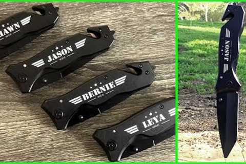 Custom Personalized Knife Gift Laser Engrave Cool Gifts for Men