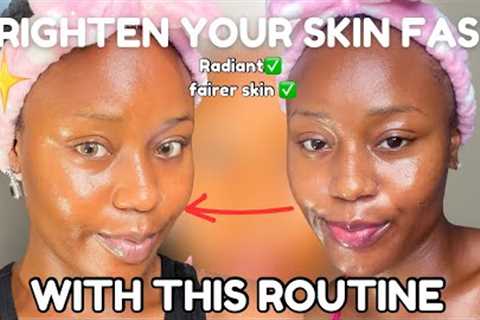 How to do skincare to get BRIGHTER radiant skin🌸Transform skin fast