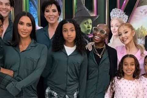 Ariana Grande Joins Kardashians for Wicked Viewing Party