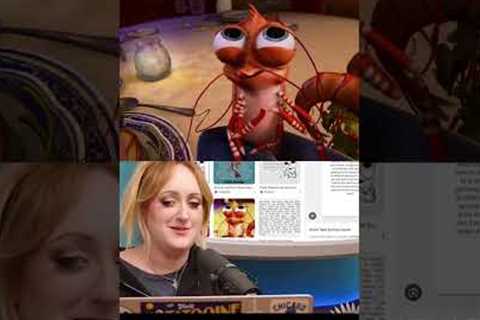 Brittany Broski as the shrimp from *Shark Tale* 🦐 but make it iconic! tiktok neon_nz
