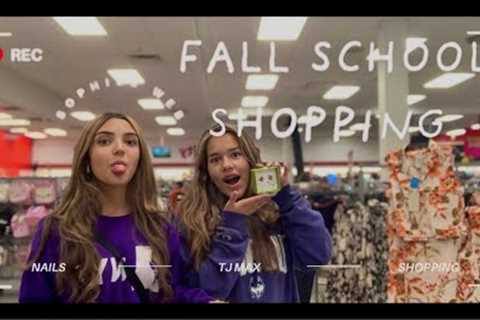 Fall school shopping haul + vlog ft Riley