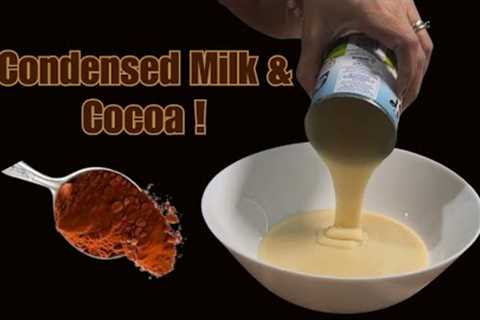 Condensed Milk Cocoa, Easy Recipe!  No Bake Incredibly Delicious Dessert (4 Ingredient)