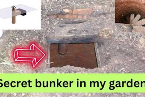 Underground bunker tour using ww2 well and shipping container buried in my back garden with tunnel