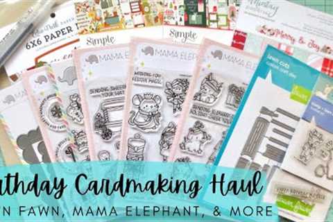Birthday Card Making Haul | Lawn Fawn, Mama Elephant &amp; ACOT | Stamps, Dies, &amp; Patterned..